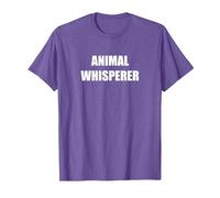 Animal Whisperer T-Shirt, Homme, Violet Chiné, M