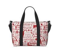 Animal Wilderness Bear Deer Print Weekender Bag Sport Gym Bag Women Men Hospital Bag Personal Travel Bag Carry Bag Black One Size Black One Size, Noir , Taille unique