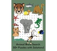 Animal Word Search Puzzle Book: Word searches with easy to read print about ocean animals, land animals, sky animals, and more. | 6x9 inches 110pages, ... for holiday, great for people of all ages