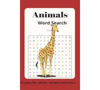 Animal Word Search: Puzzles to Relax and Boost Your Brain Power 6x9 inches 110 pages