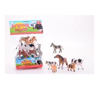 Animal world lot de 6 animaux de la ferm