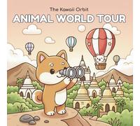 ANIMAL WORLD TRIP: Coloring Cute Animals Traveling Through Asia, Africa and the Americas for Relaxation and Stress Relief