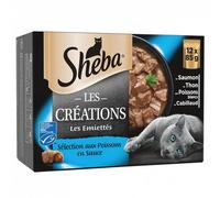 ANIMALERIE - Les Créations Sachets Fraicheur Sélection Aux Poissons En Sauce 1020G - Trois Articles
