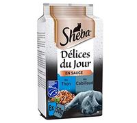 Animalerie Sachets Fraîcheur pour Chat en Gelée Délices du Jour Aux Poissons 300G - Lot De 4
