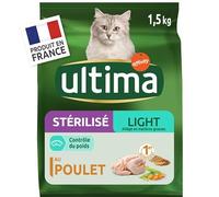 Animalerie Ultima - Croquettes Chat Stérilisé Light 1.5Kg - Le Lot De 3