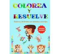 Animales del mundo: Acertijos y colores: LIBRO DE COLOREAR ANIMALES CON ADIVINANZAS
