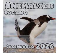 Animali Che Cagano Calendario 2026: Un regalo perfetto per gli amanti degli animali (12 immagini divertenti con citazioni spiritose).