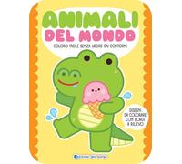 Animali del mondo. Coloro facile senza uscire dai contorni. Ediz. a colori