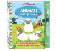 Animali della fattoria. Ediz. a colori. Ediz. a spirale. Con pennello magico ad acqua