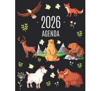 Animali di Montagna Agenda 2026: Diario Settimanale per Organizzare Giorni Occupati | Pianificatore Giornaliera 2026 con Orso, Bisonte, Capra e Aquila
