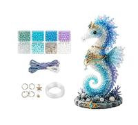Animali Di Perline,Creazione 3D Realistica A Tema Mare | Kit Per Creare Portachiavi Di Perline - Per Progetti DIY Appassionati Decorazioni Natalizie Attività In Classe