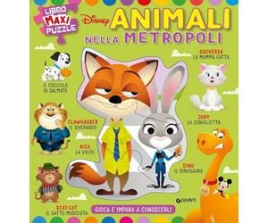 Animali nella metropoli. Gioca e impara a conoscerli. Libro maxi puzzle. Ediz. a colori