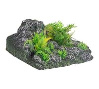 animallparadise - Décoration angle, roche + plante, 23 x 22 x 8,5 cm, aquarium.