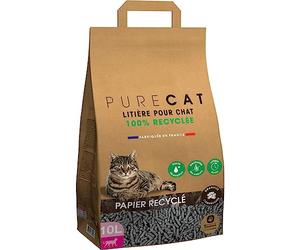 animallparadise - Litière granulés compressés en Papier 100% recyclé, 10 litres, pour Chat