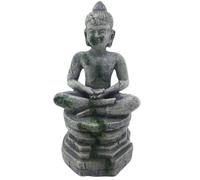 animallparadise - Statue bouddha assis socle ø 7.5 cm, hauteur 16.5 cm, décoration aquarium