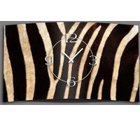 Animalprint fourrure de zèbre Horloge murale design horloges murales modernes silencieuses sans tic-tac DIXTIME 3D-0294