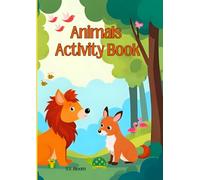 Animals Activity Book: Colour,Puzzle,and Play- Fun for Kids Ages 4-8