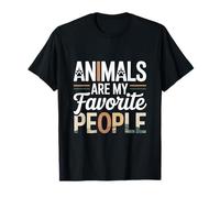 Animals Are My Favorite People - T-shirt avec citation pour amoureux des animaux T-Shirt