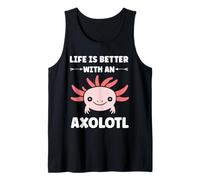 Animals Axolotl Funny Simple Life is Better with a Axolotl Débardeur