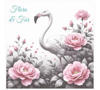 Animals Coloring Book: Flora and Fur: A Botanical World of Cute Creatures to Color | 50 Delightful Animal & Flower Pairings for Coloring Joy