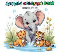 Animals coloring book from 2 years: children can color, doodle and discover: Joyfull and heartfull for Children