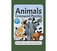 Animals Crossword Puzzles: Crossword Puzzles with easy to read print about Animals, Birds, Fish, Reptiles, Insects, Wildlife and more | 6x9 inches, ... | Gift for Vacations, Holidays and Relaxation