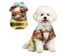 Animals in a Hammock M Pet Hawaiian Shirt for Small Dogs Cute Summer Beach Outfit for Puppy, Soft Breathable Cat Clothes with Buttons