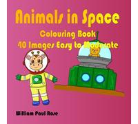 Animals in Space Colouring Book