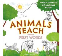 Animals Teach First Words Coloring Book Volume 2: 50+ Fun Animals & Nature Words for Kids Ages 4-6: Simple Tracing & Coloring for Preschool & ... Nature | Big Easy Designs for Early Learners
