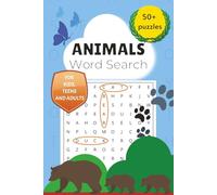 Animals Word Search: A delightful collection of over 50 puzzles featuring pets, wildlife, and nature - perfect for kids, teens and adults to enjoy at home, on holiday, or while travelling