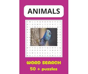 Animals word search book| word book fun| great vactaion activity book: travel fun with words, entertainment activity, school word puzzle, train the ... animals can you name, expand your vocabulary