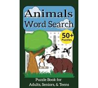 Animals Word Search Puzzle Book: 50+ Puzzles with Easy to Read Print about Mammals, Birds, and more | 6x9 inches | 110 pages
