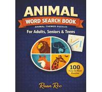 Animals Word Search Puzzle Book: Word Searches with Easy to Read Print about Animals, Wildlife, Mammals, Birds and More | 8.5 x 11 inches, 125 pages | ... Gift for Vacations, Holidays and Free Time