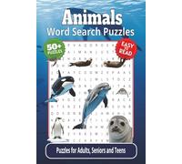 Animals Word Search Puzzles: Crossword Puzzles with Easy-to-Read Print about Animals, Wildlife, Nature and More | 6x9 inches, 122 pages | 50+ Puzzles ... Vacations, Holidays, Recovery and Relaxation