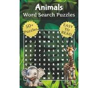 Animals Word Search: Word search Puzzles with Easy to Read Print about Animals, Birds, Mammals and More, 6x9 inches, 110 pages, 50+ Puzzles... Gift for Vacations, Holidays and Relaxation