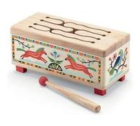 ANIMAMBO - Tambour en bois Rouge G