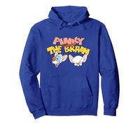 Animaniacs Pinky and The Brain Heads Sweat à Capuche, Unisexe pour Adultes, Bleu Royal, XL