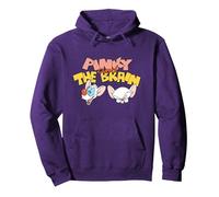 Animaniacs Pinky and The Brain Heads Sweat à Capuche, Unisexe pour Adultes, Violet, M