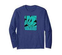 Animaniacs Pop Wakko Manche Longue, Unisexe pour Adultes, Bleu Marine, S