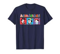 Animaniacs Yakko Wakko Dot T-Shirt, Homme, Bleu Marine, 6XL