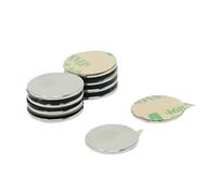 Animant Néodyme Adhésif N42 Pour Les Arts, L'Artisanat, la Fabrication de Modèles, Le Bricolage, Les Passe-Temps - 15mm dia x 1mm - 1,1kg de Traction - Nord - Pack de 100