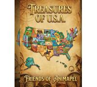 Animapel USA Adventure Coloring Book for Kids: A Fun A-Z Journey Through All 50 States | Educational Travel Activity Book for Kids Ages 4-8 | Learn Geography, Landmarks & Culture While Coloring