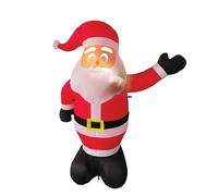 ANIMAT3D SanTek Père Noël gonflable parlant 2,1 m avec projecteur et haut-parleur intégrés Plug'n Play pour une utilisation en extérieur
