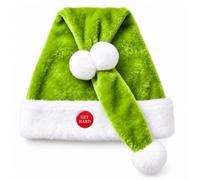 Animated Naughty Santa Hat Funny Christmas Party Cap Adult Automatic Moving | Button Activated Fun Dancing Hats Playful Swaying Motion Soft Plush Holiday Headwear for Office Xmas Parties