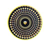 Animated Zoetrope Turntable Slipmat | 12″ Optical Illusion Turntable Mat with Zoetrope Motion Effect | Kinetics Visual Record Player Mat for DJs, Vinyl Collectors & Art Display Musician Lovers