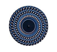 Animated Zoetrope Turntable Slipmat | 12″ Optical Illusion Turntable Mat with Zoetrope Motion Effect | Kinetics Visual Record Player Mat for DJs, Vinyl Collectors & Art Display Musician Lovers