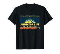 Animateur Artiste Animation Fractale Rendu Photoréaliste T-Shirt
