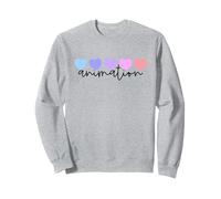 Animateur ou Animation Lover Heart Women Girls Or Mom Sweatshirt