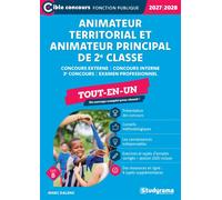 Animateur territorial - Animateur principal de 2e oncours 2027-2028) Concours externe - Concours interne - 3e concours - Examen professionnel - Marc Dalens - Studyrama Eds - broché - Scolaire