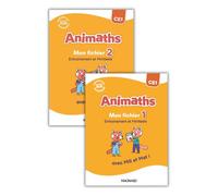 Animaths CE1 (2026) - Fichier 1 + Fichier 2 + Planches - Christophe Bolsius - Magnard - broché - Scolaire / Universitaire